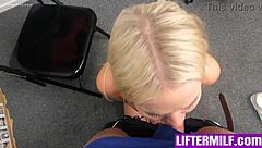 police officer fucks liftermilf's big tits ass in garage deal for secret