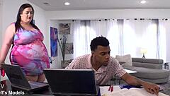 bbc destroys chubby ashley garland's fat ass doggystyle with creampie in her curvy bbw body