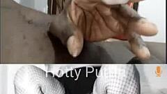 watch this hot latina milf's shaved pussy take massive cum tribute