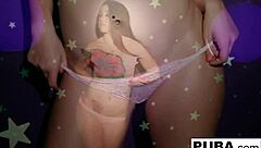 Sexy Lola's Bubble Butt Dances Before She Fingers Herself Wild