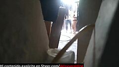 a cuckold husband spies his wife seducing delivery man in underwear