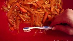 Pissing Carrots Meal Fetish