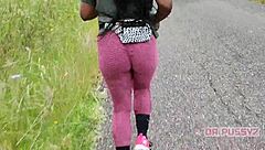 damn that ebony with huge ass in leggings running alone thru forest 🍑🏃‍♀️🌲