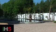 curvy milf's huge tits bounce as giant black cock fucks her ass