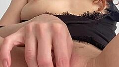 tiny redhead teen shakes wildly through massive squirting orgasm close up