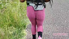 damn that ebony with huge ass in leggings running alone thru forest 🍑🏃‍♀️🌲