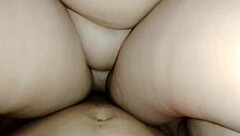 i pound this chubby girl's huge pussy in motel as she rides my cock wildly