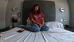 condom slipped off during raw fuck but don't cum inside girlfriend's tight pussy please