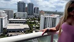 god my wet milf pussy drips in this tiny pink dress outdoors shaved big tits