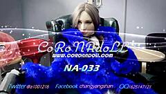 bound tight in three layers of tape over kigurumi catsuit