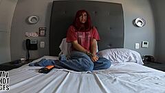 condom slipped off during raw fuck but don't cum inside girlfriend's tight pussy please