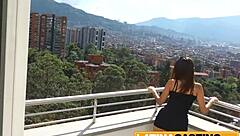 mila garcia's first casting turns into hardest deepthroat cowgirl cumshot ever