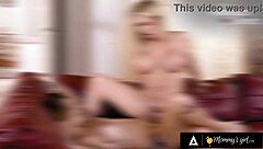 jealous big tits milf rachael cavalli fingers and licks petite stepbae's hairy pussy