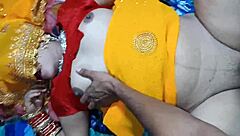 Daughter-in-law bursts into father-in-law's bedroom for dirty hindi talk fuck fest