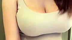 check stepmom's elastic ass bounce and milky tits spill out!