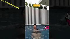 ana jalandoni's bikini downblouse flashes her filipina tits accidentally uh