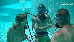 cruz's blowjobs make cum splash all over the pool