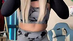 Rica Transexual Milks Herself In Tight Sportswear