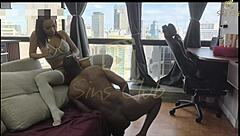 married milf humiliates cuckold husband fucking old black man with giant cock