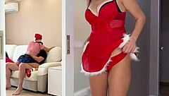 guy pumps double creampie christmas pussy then stepmom mouth subtitles