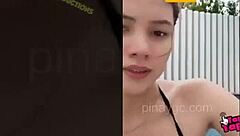 ana jalandoni's bikini downblouse flashes her filipina tits accidentally uh