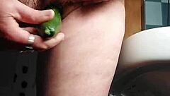 hey granny, does that hairy old pussy love cucumber fucking??