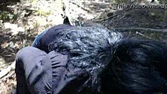 Chubby Indian milf slave sucks cumshot facial on fat cunt!