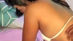 amateur colombian brunette milf with huge natural tits and small waist moans as she's fucked hard in bedroom