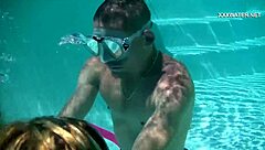 cruz's blowjobs make cum splash all over the pool