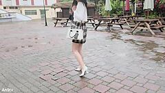 college girl skips class for leg-spreading sex afternoon fun