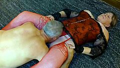 Granny Carmen's Finger Fucking and Pussy Eating Orgasms Explode