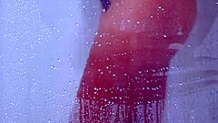 tanned college babe showers in bikini getting super horny 😍💦🔥