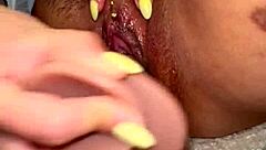 omg watch me squirt white milk from my wet pussy with this dildo... subscribe for full vids! 🔥💦