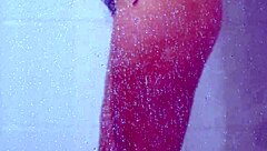 tanned college babe showers in bikini getting super horny 😍💦🔥