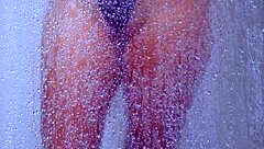 tanned college babe showers in bikini getting super horny 😍💦🔥