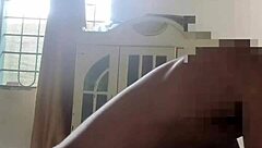 She shakes her ass wildly on massive black cock.