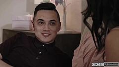 I Dare Hot Petite Asian StepCousin To Deepthroat My Uncut Cock!