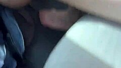 busty petite hooker sucks deep bareback rides car cumshot on stomach