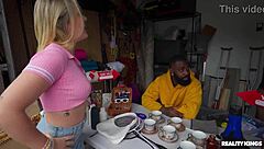 who loves muscular teen choking facefuck in garage