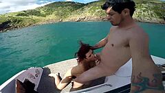 Boat ride turns into live voyeur oral sex show?