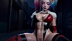 Hey harley quinn slurps that massive ai generated monster cock