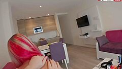 stepmom asks for massage sees stepsons hard cock demands rough sex now