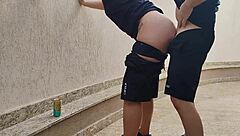 brazilian fatass sub eats cock balls deep then gets rough creampie fucked