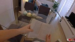 Dude your stepmom's juicy ass is stuck on the couch so I creampie it rough from behind