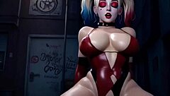 Hey harley quinn slurps that massive ai generated monster cock