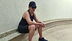 brazilian fatass sub eats cock balls deep then gets rough creampie fucked