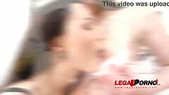 kristy black takes DAP piss drinks on big black cocks gaping