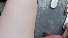 gretala spreads juicy pussy outdoors, wanna see it get some air?