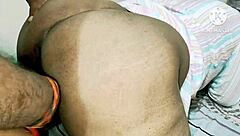 Desi sasur bends horny bahu over for rough pussy lick then hardcore doggy fuck?