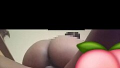 her perfect ass and wet pussy take thick cum load inside